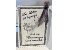 ITH - Postkarte Trauerkarte "Das Leben ist begrenzt"